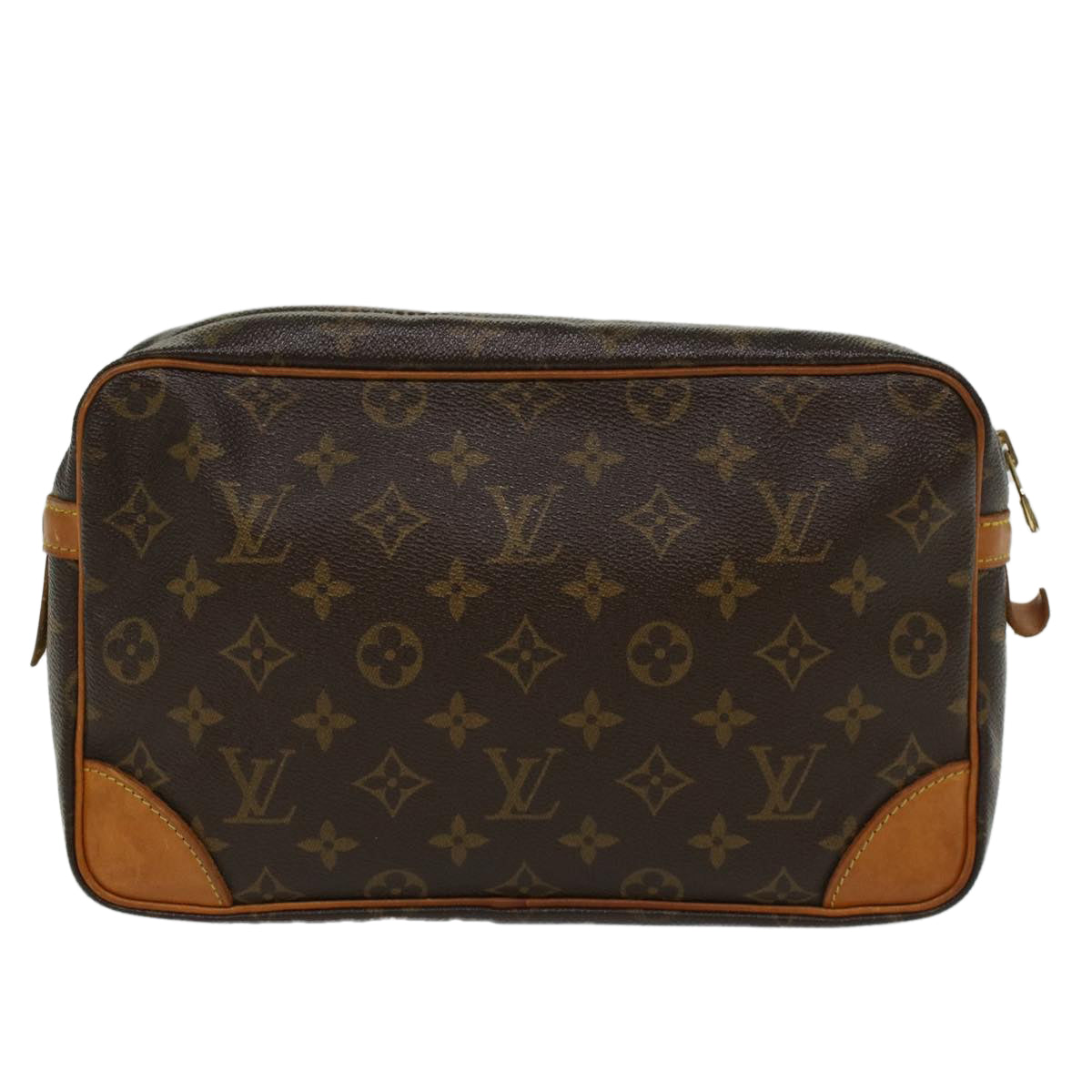 LOUIS VUITTON Monogram Compiegne 28 Clutch Bag M51845 LV 46427