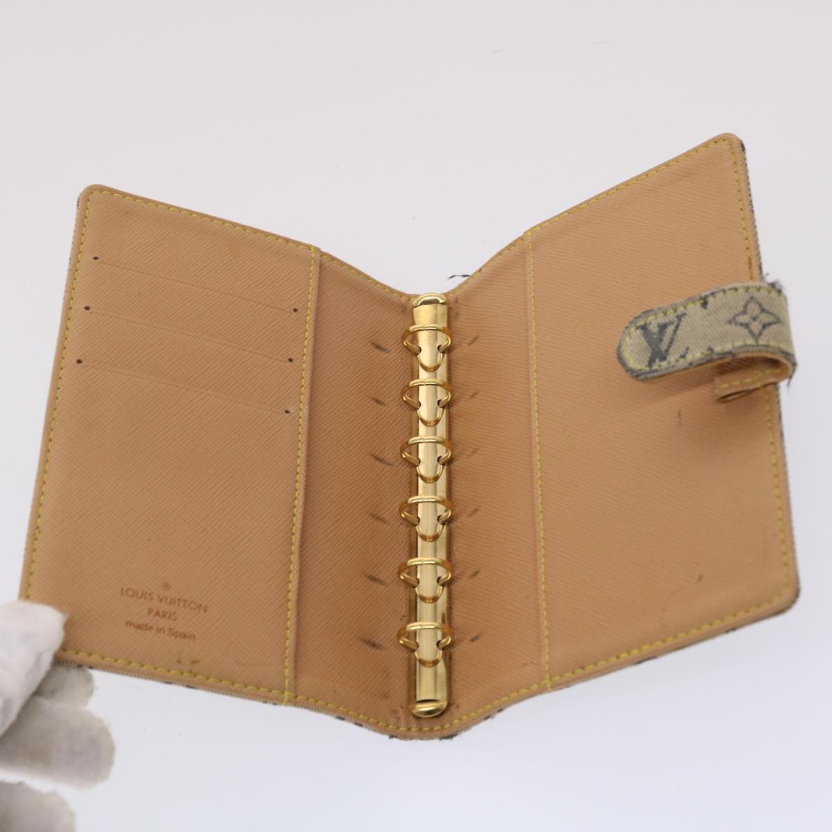 LOUIS VUITTON Monogram Mini Agenda PM Day Planner Cover Blue R20910 46430