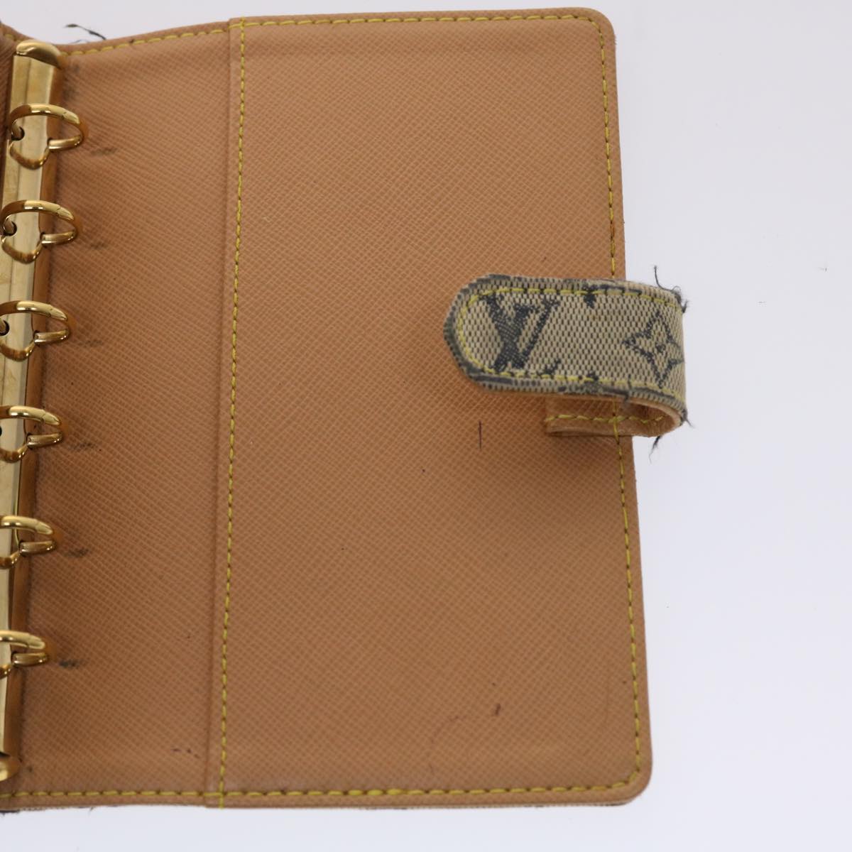 LOUIS VUITTON Monogram Mini Agenda PM Day Planner Cover Blue R20910 46430