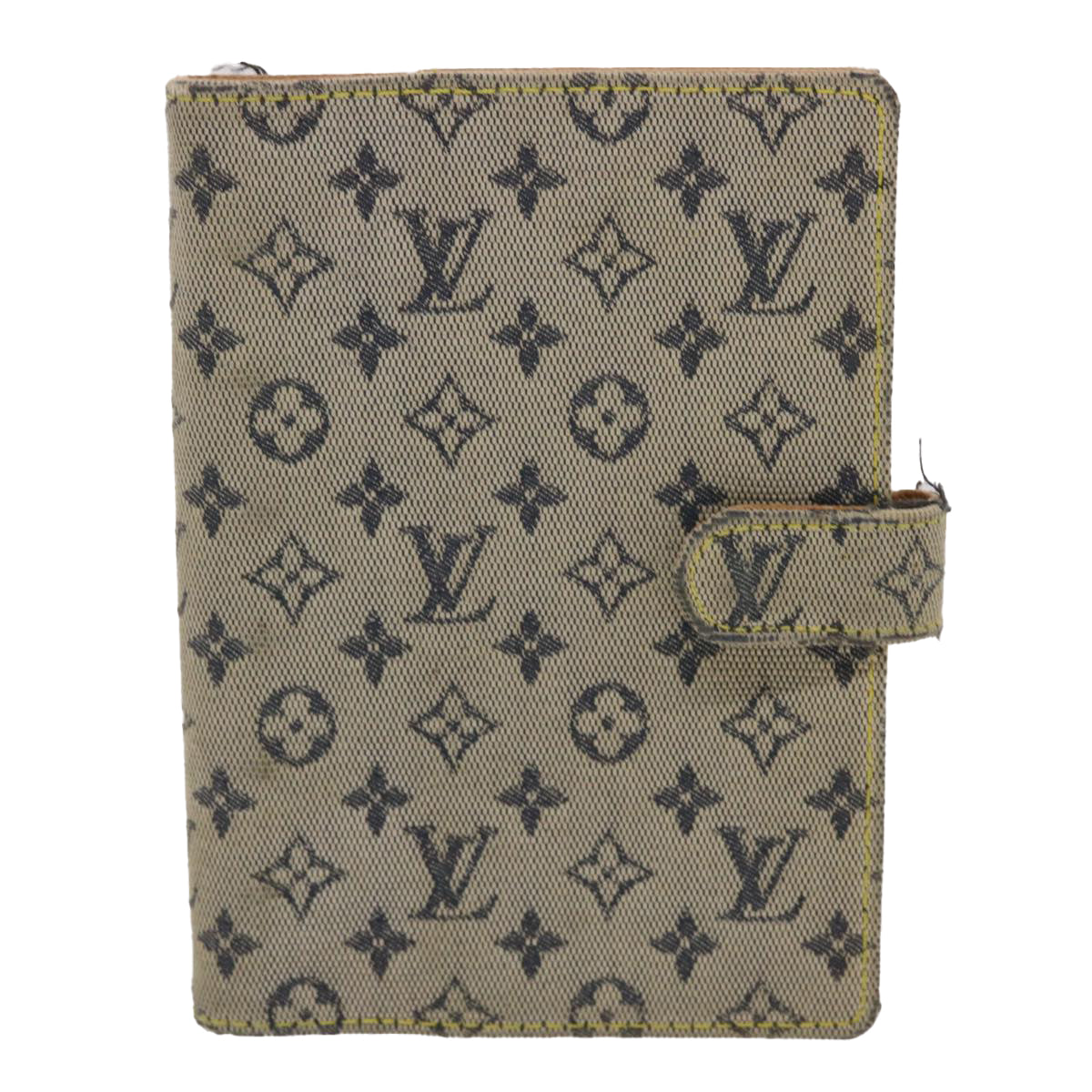 LOUIS VUITTON Monogram Mini Agenda PM Day Planner Cover Blue R20910 46430