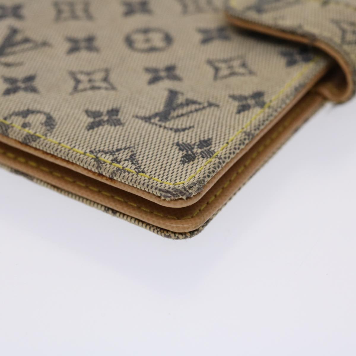 LOUIS VUITTON Monogram Mini Agenda PM Day Planner Cover Blue R20910 46430