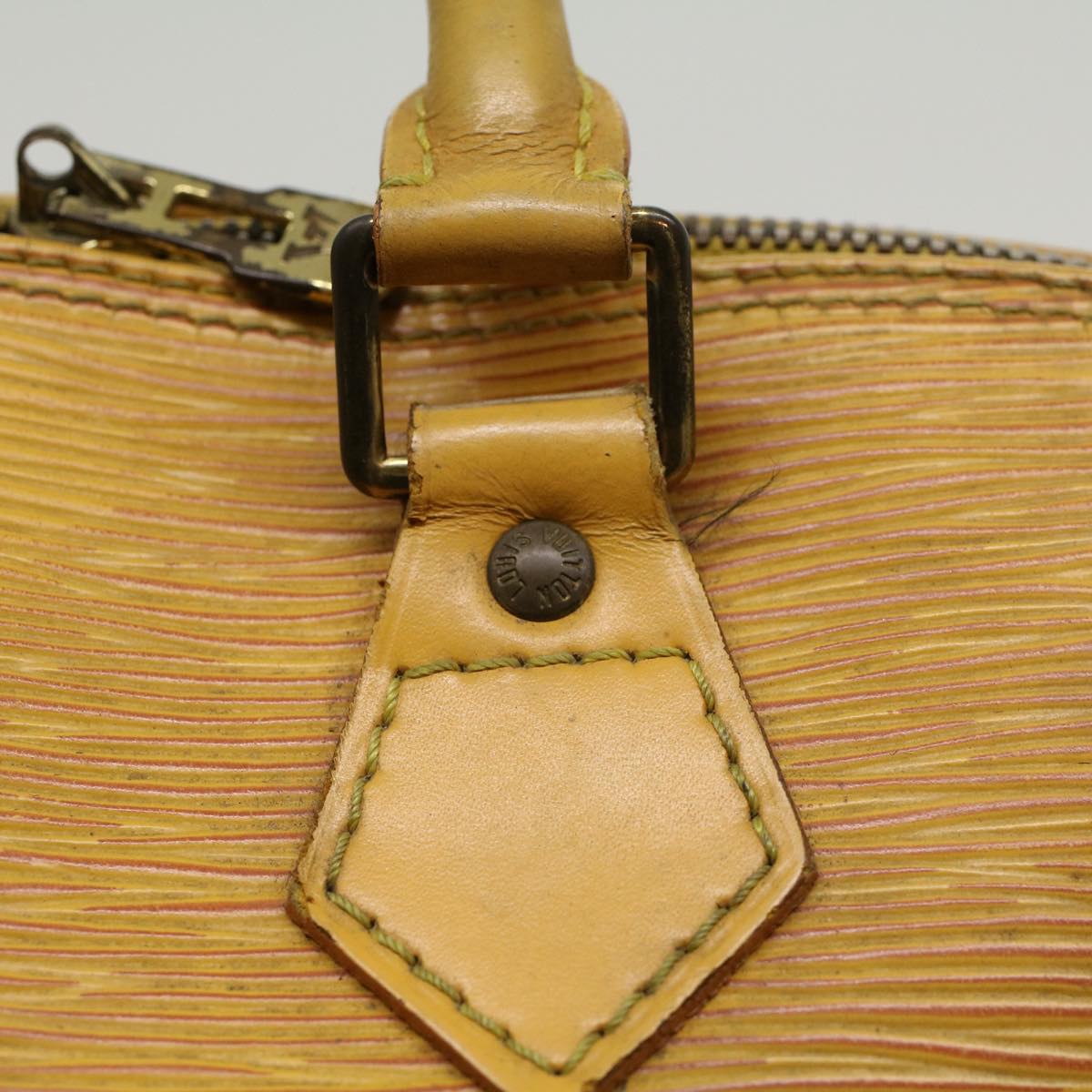 LOUIS VUITTON Epi Alma Hand Bag Tassili Yellow M52149 LV 46438