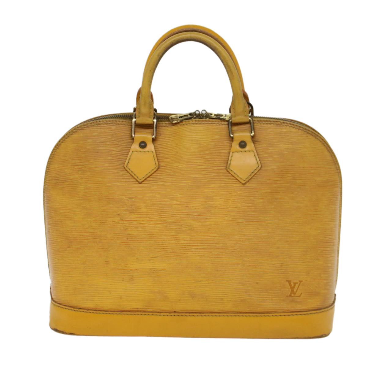LOUIS VUITTON Epi Alma Hand Bag Tassili Yellow M52149 LV 46438