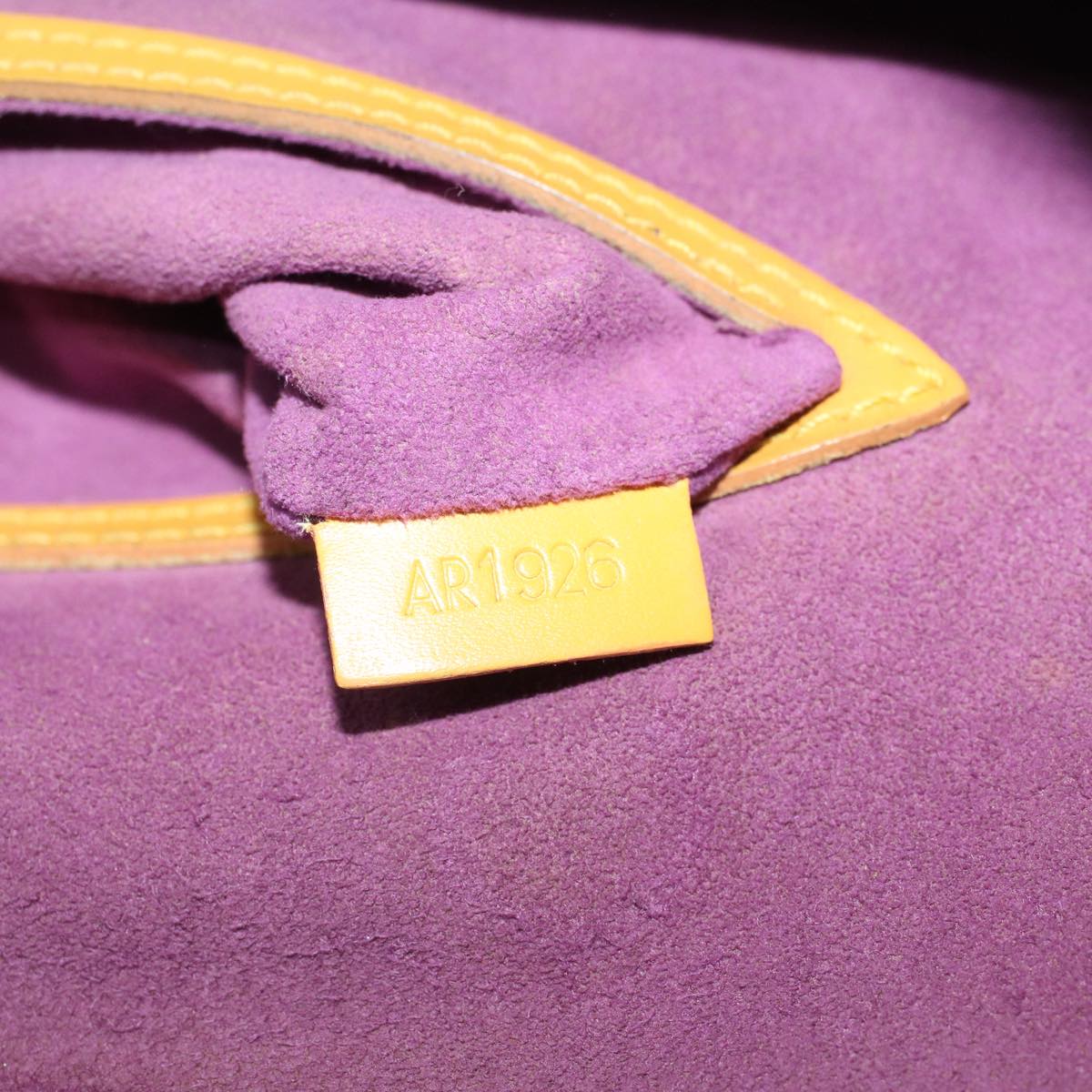 LOUIS VUITTON Epi Alma Hand Bag Tassili Yellow M52149 LV 46438