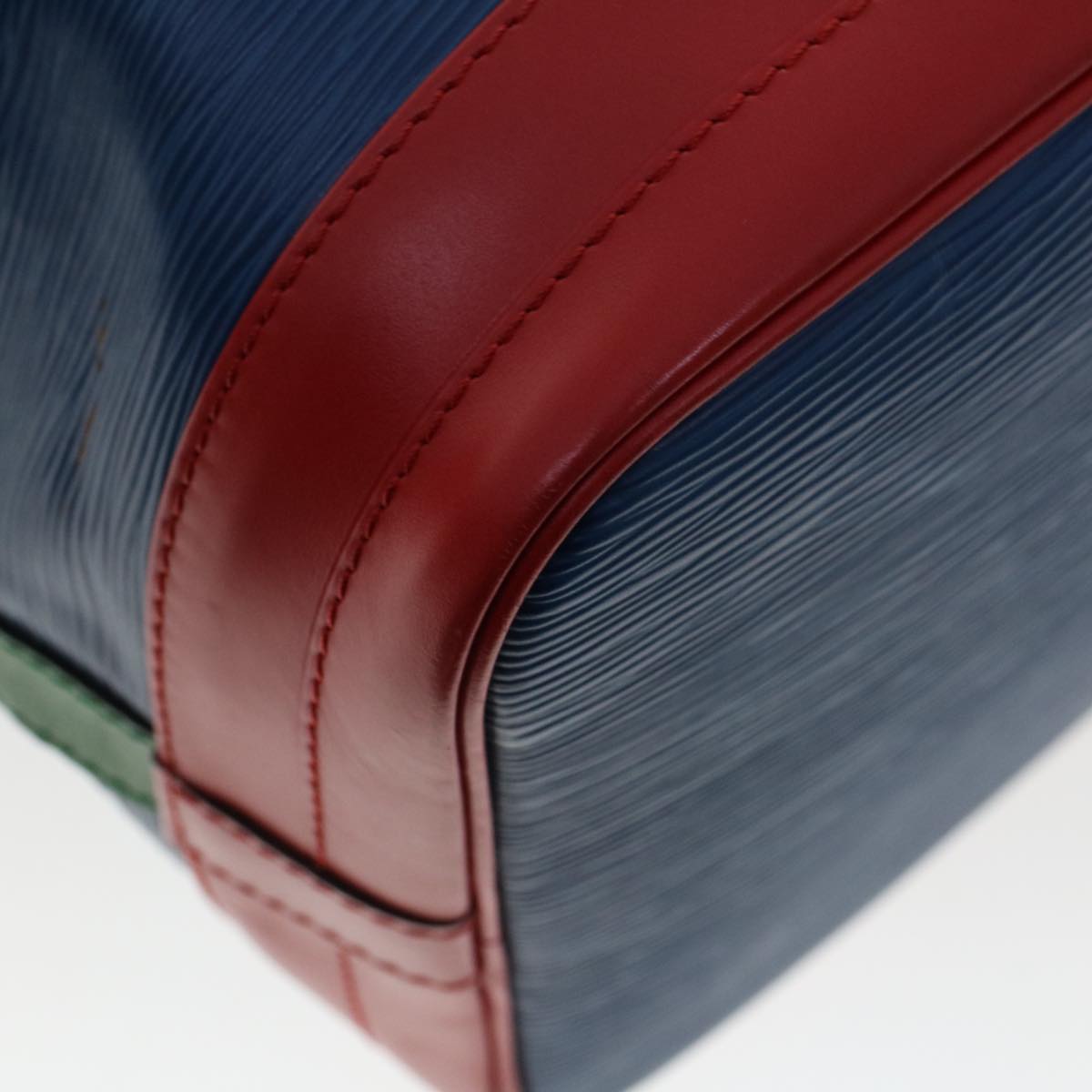 LOUIS VUITTON Epi Tricolor Noe Shoulder Bag Green Blue Red M44084 LV 46441