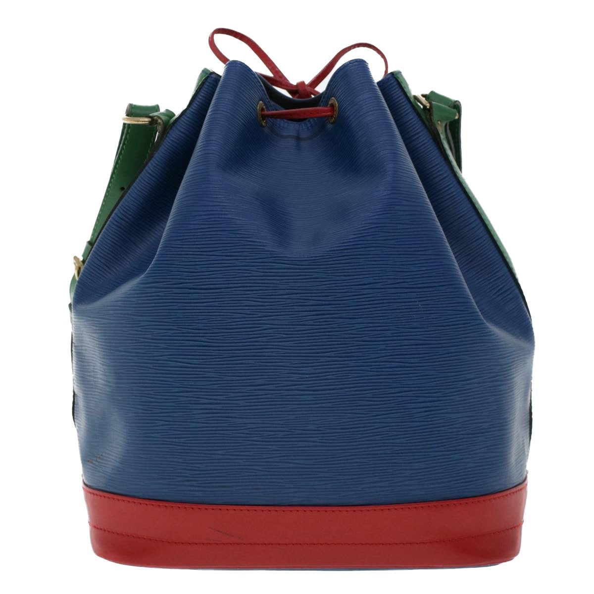 LOUIS VUITTON Epi Tricolor Noe Shoulder Bag Green Blue Red M44084 LV 46441