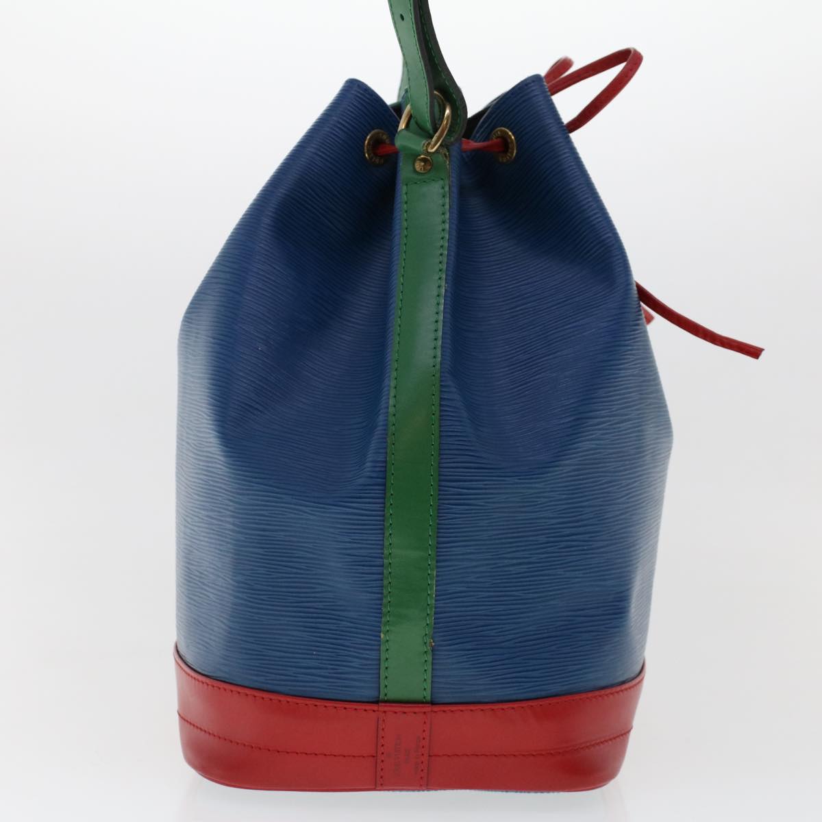 LOUIS VUITTON Epi Tricolor Noe Shoulder Bag Green Blue Red M44084 LV 46441