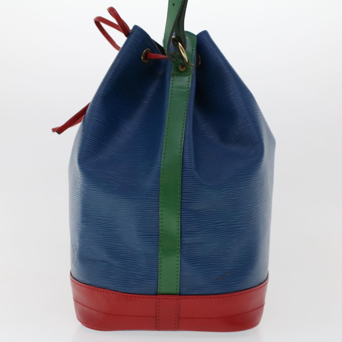 LOUIS VUITTON Epi Tricolor Noe Shoulder Bag Green Blue Red M44084 LV 46441