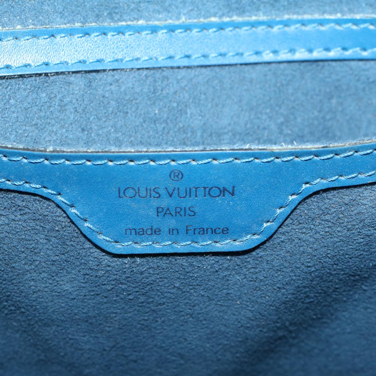 LOUIS VUITTON Epi Saint Jacques Hand Bag Blue M52265 LV 46445
