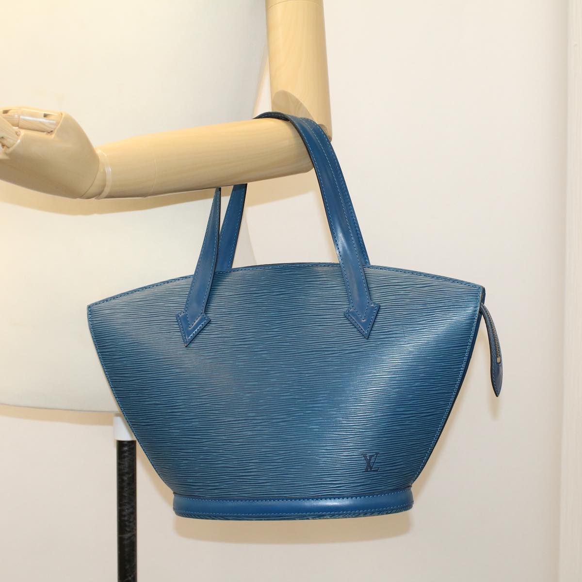 LOUIS VUITTON Epi Saint Jacques Hand Bag Blue M52265 LV 46445