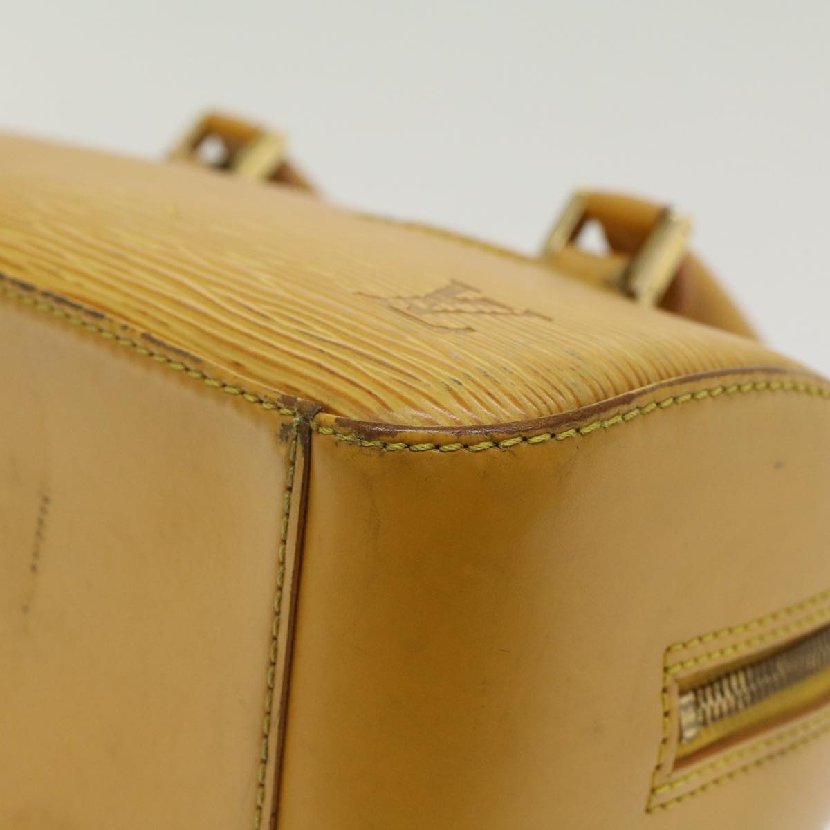 LOUIS VUITTON Epi jasmine Hand Bag Tassili Yellow M52089 LV 46447