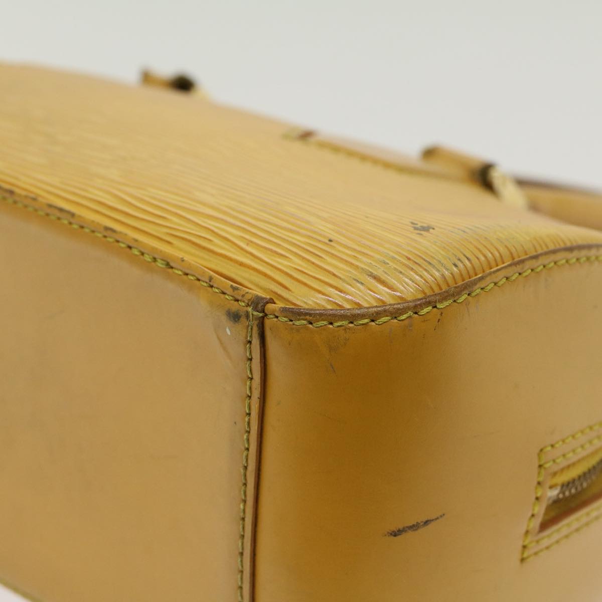 LOUIS VUITTON Epi jasmine Hand Bag Tassili Yellow M52089 LV 46447