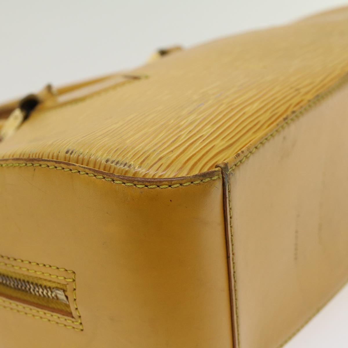 LOUIS VUITTON Epi jasmine Hand Bag Tassili Yellow M52089 LV 46447