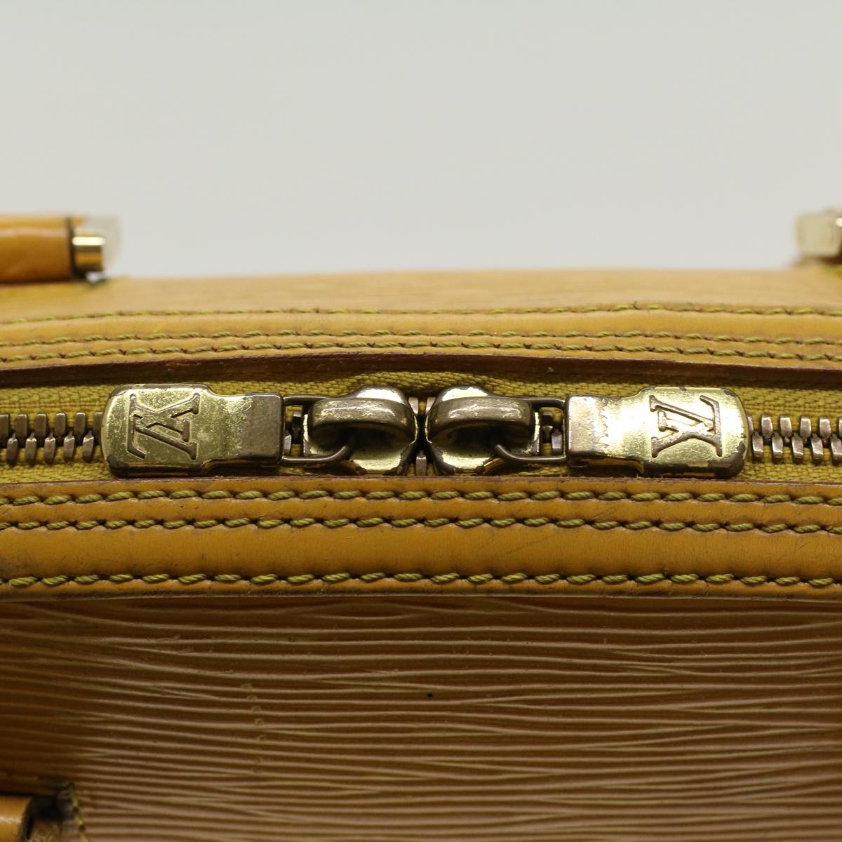 LOUIS VUITTON Epi jasmine Hand Bag Tassili Yellow M52089 LV 46447