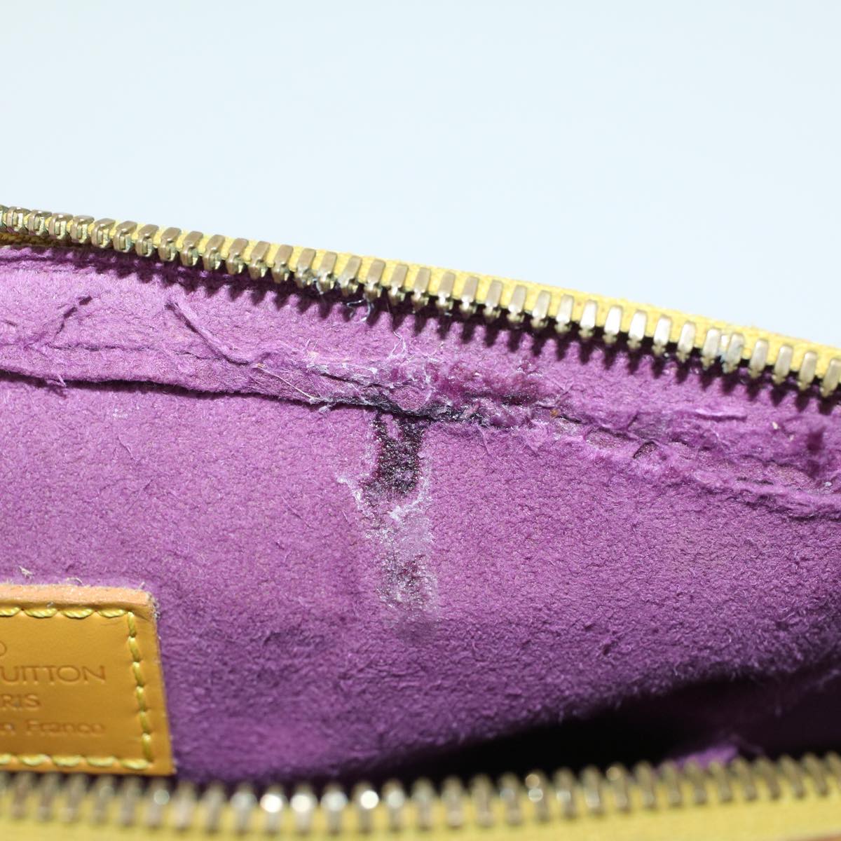 LOUIS VUITTON Epi jasmine Hand Bag Tassili Yellow M52089 LV 46447