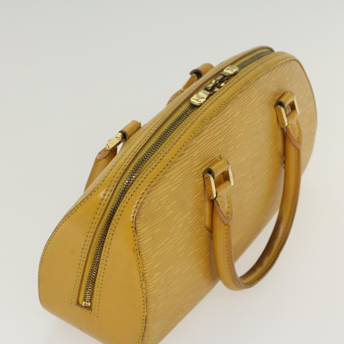 LOUIS VUITTON Epi jasmine Hand Bag Tassili Yellow M52089 LV 46447