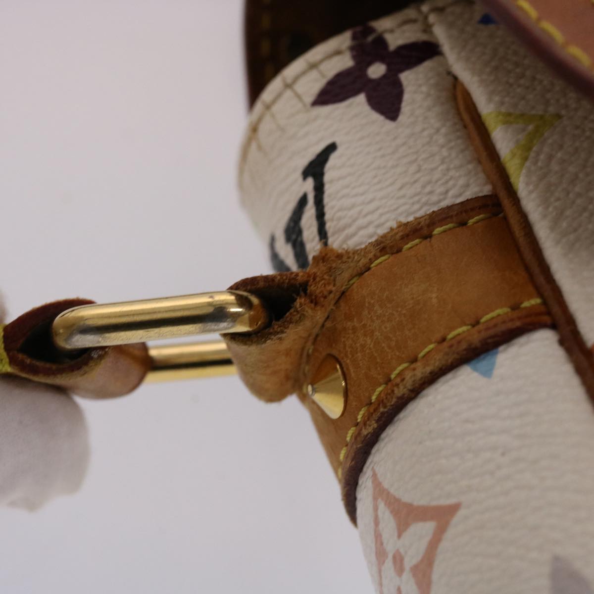 LOUIS VUITTON Monogram Multicolor Sologne Shoulder Bag White M92661 46448