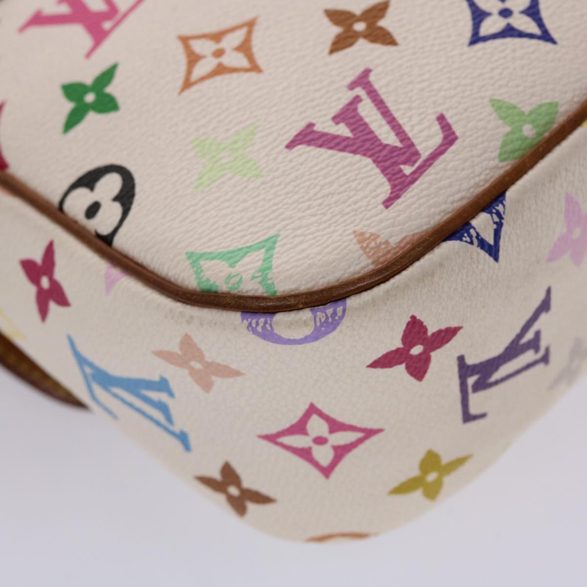 LOUIS VUITTON Monogram Multicolor Sologne Shoulder Bag White M92661 46448