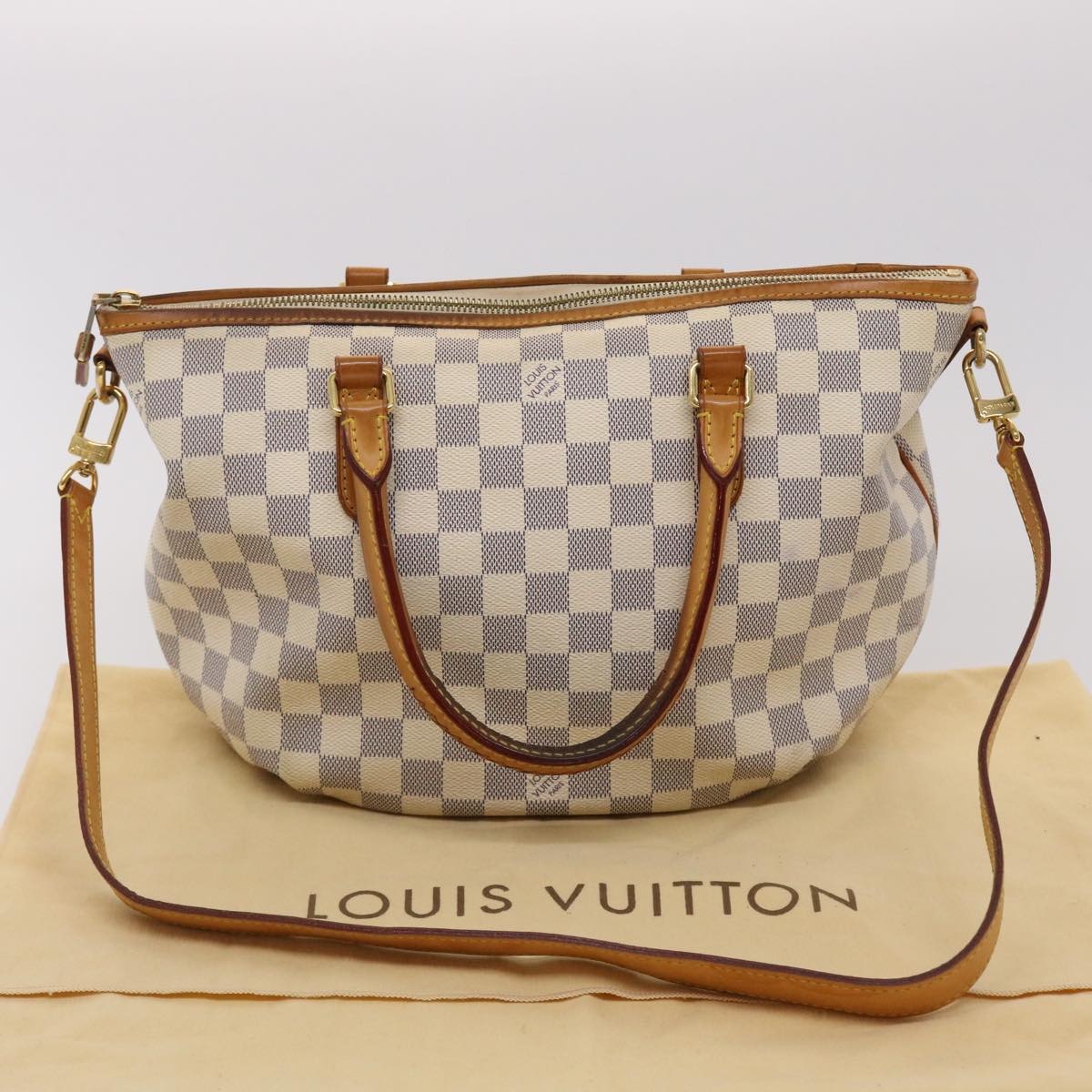 LOUIS VUITTON Damier Azur Riviera PM 2Way Tote Bag N48250 LV 46451
