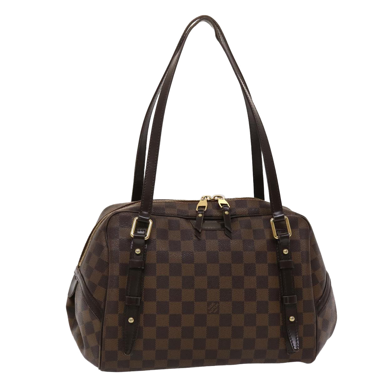 LOUIS VUITTON Damier Ebene Rivington GM Hand Bag N41158 LV 46452