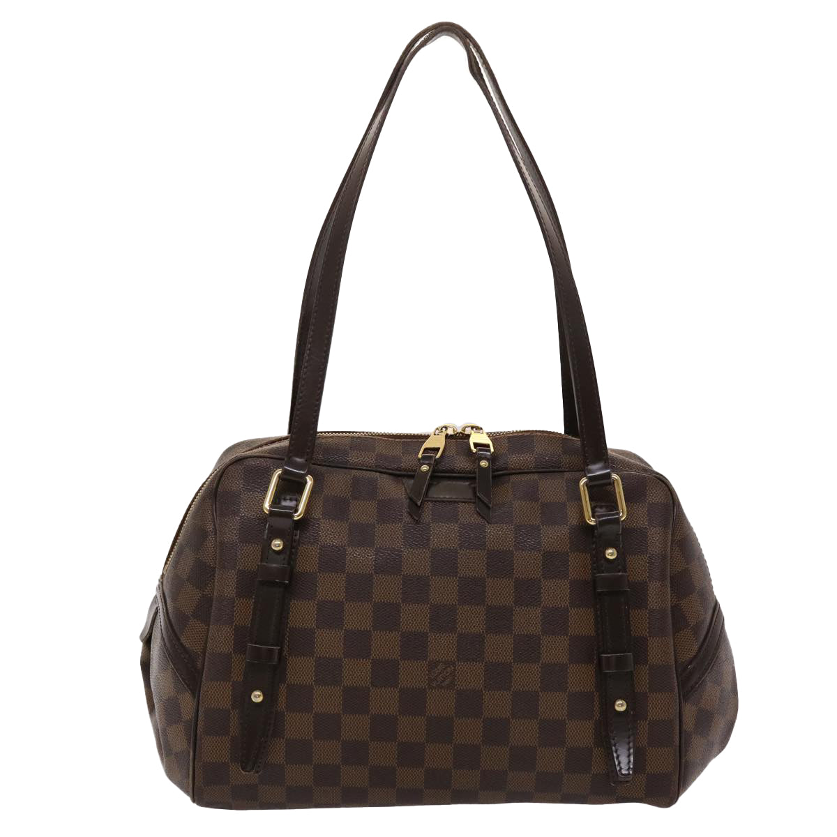 LOUIS VUITTON Damier Ebene Rivington GM Hand Bag N41158 LV 46452