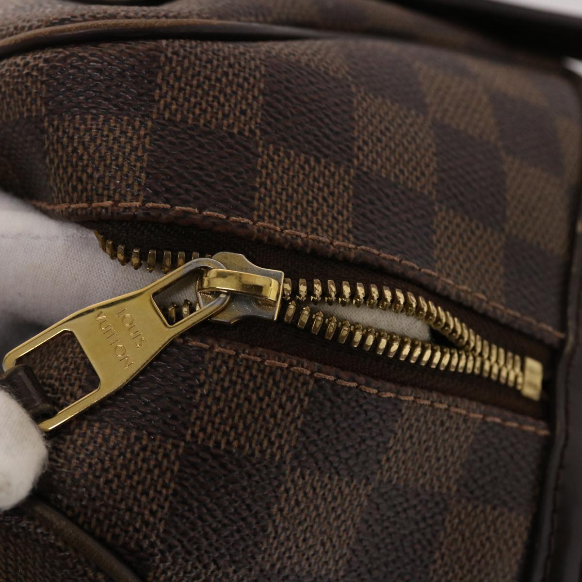 LOUIS VUITTON Damier Ebene Rivington GM Hand Bag N41158 LV 46452
