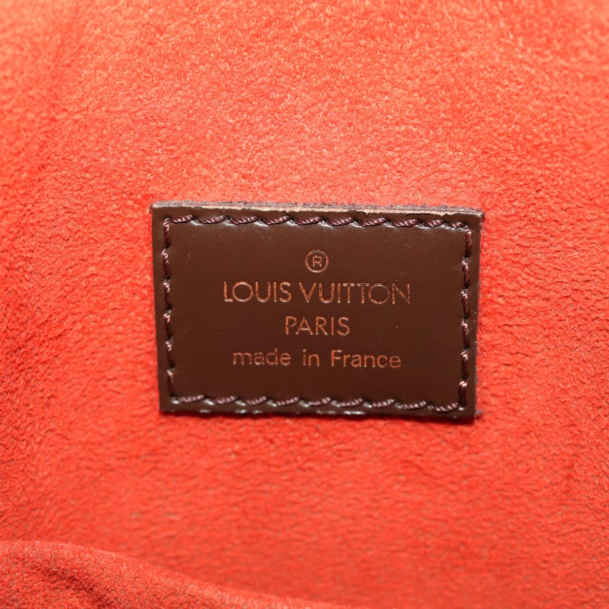LOUIS VUITTON Damier Ebene Sac Plat Hand Bag N51140 LV 46454