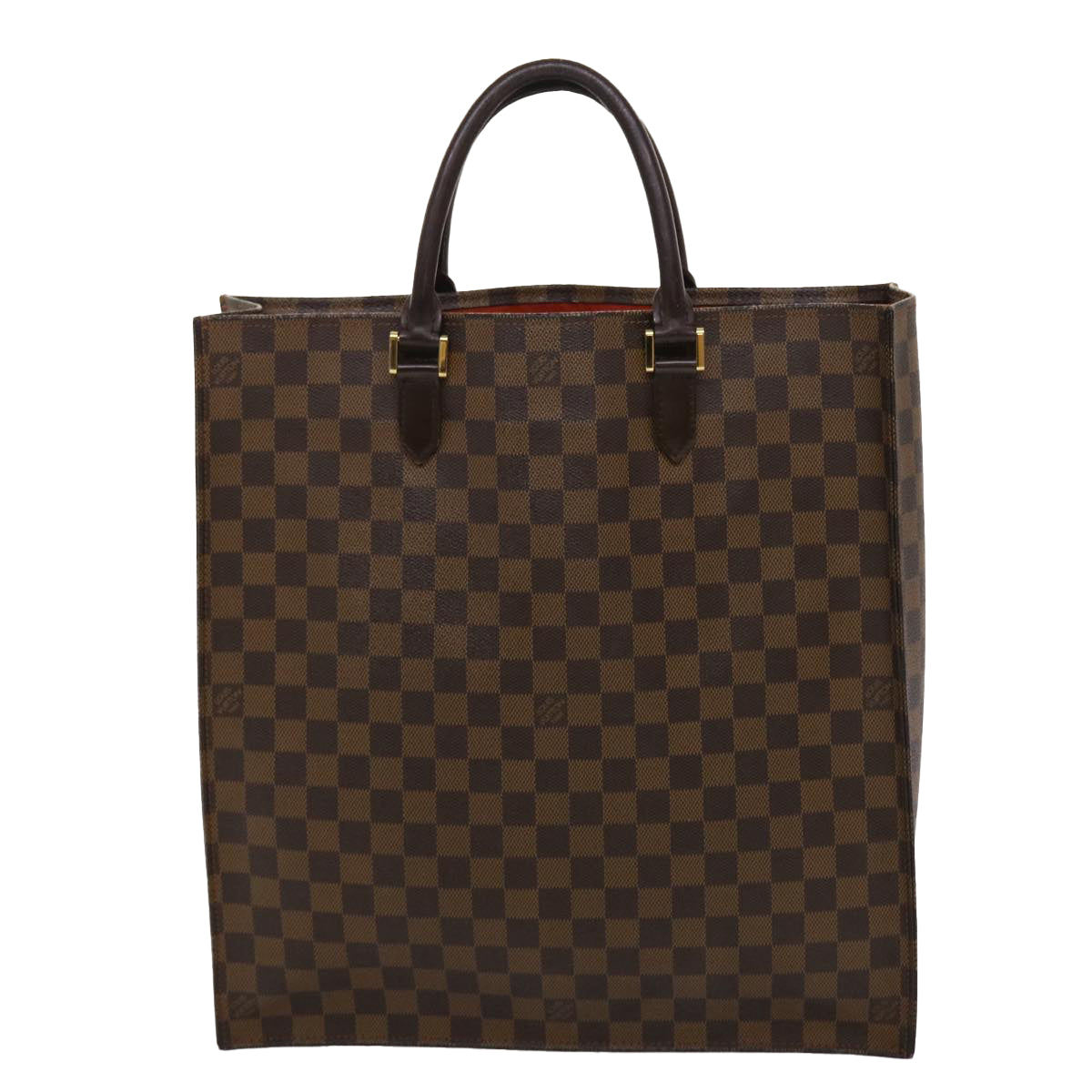 LOUIS VUITTON Damier Ebene Sac Plat Hand Bag N51140 LV 46454
