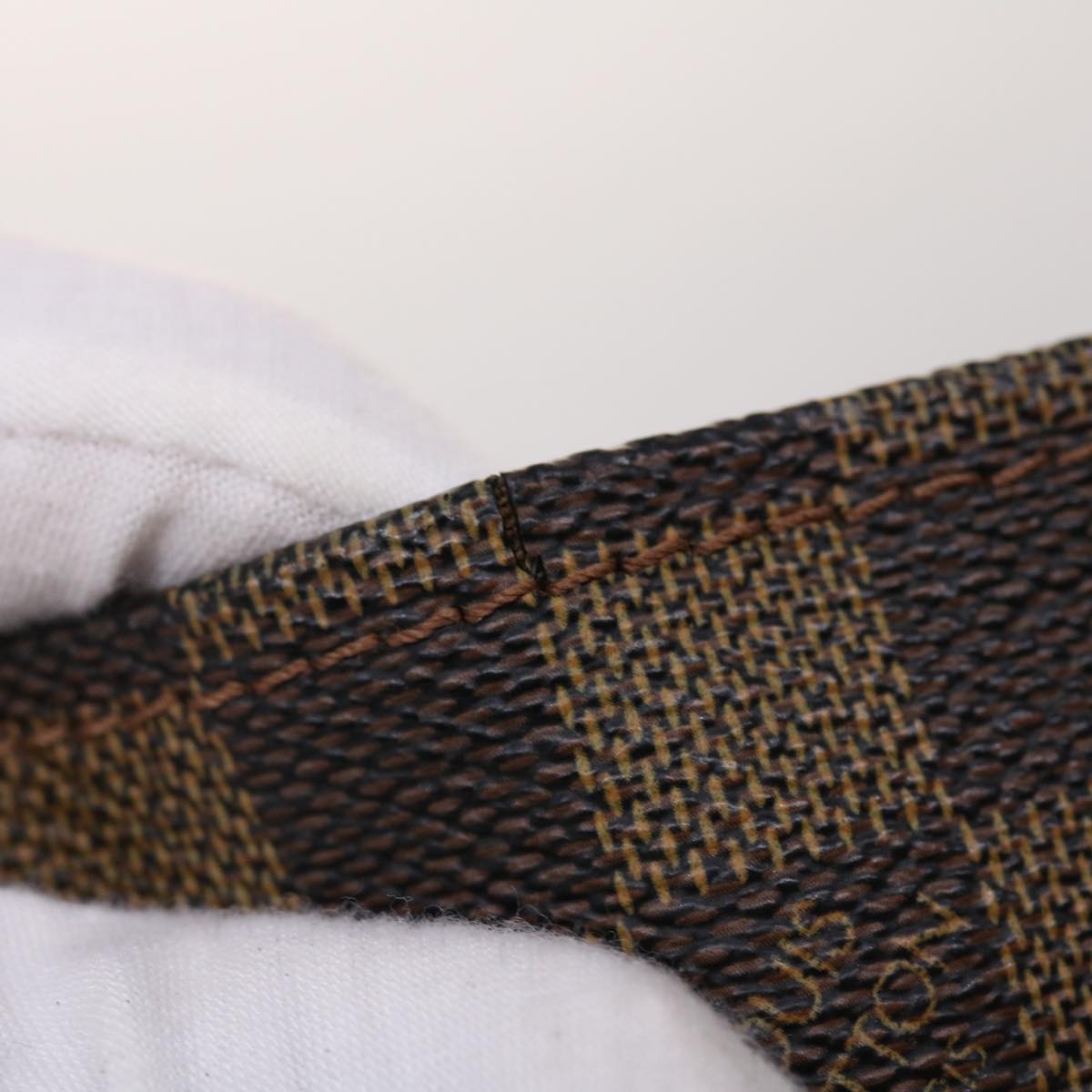LOUIS VUITTON Damier Ebene Sac Plat Hand Bag N51140 LV 46454