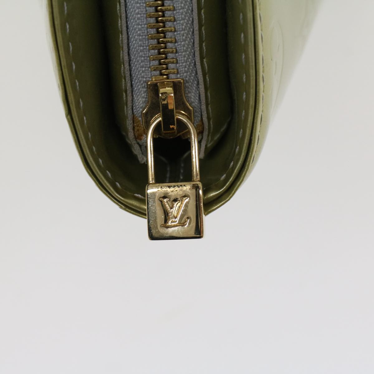 LOUIS VUITTON Monogram Vernis Houston Hand Bag Gris M91053 LV 46455