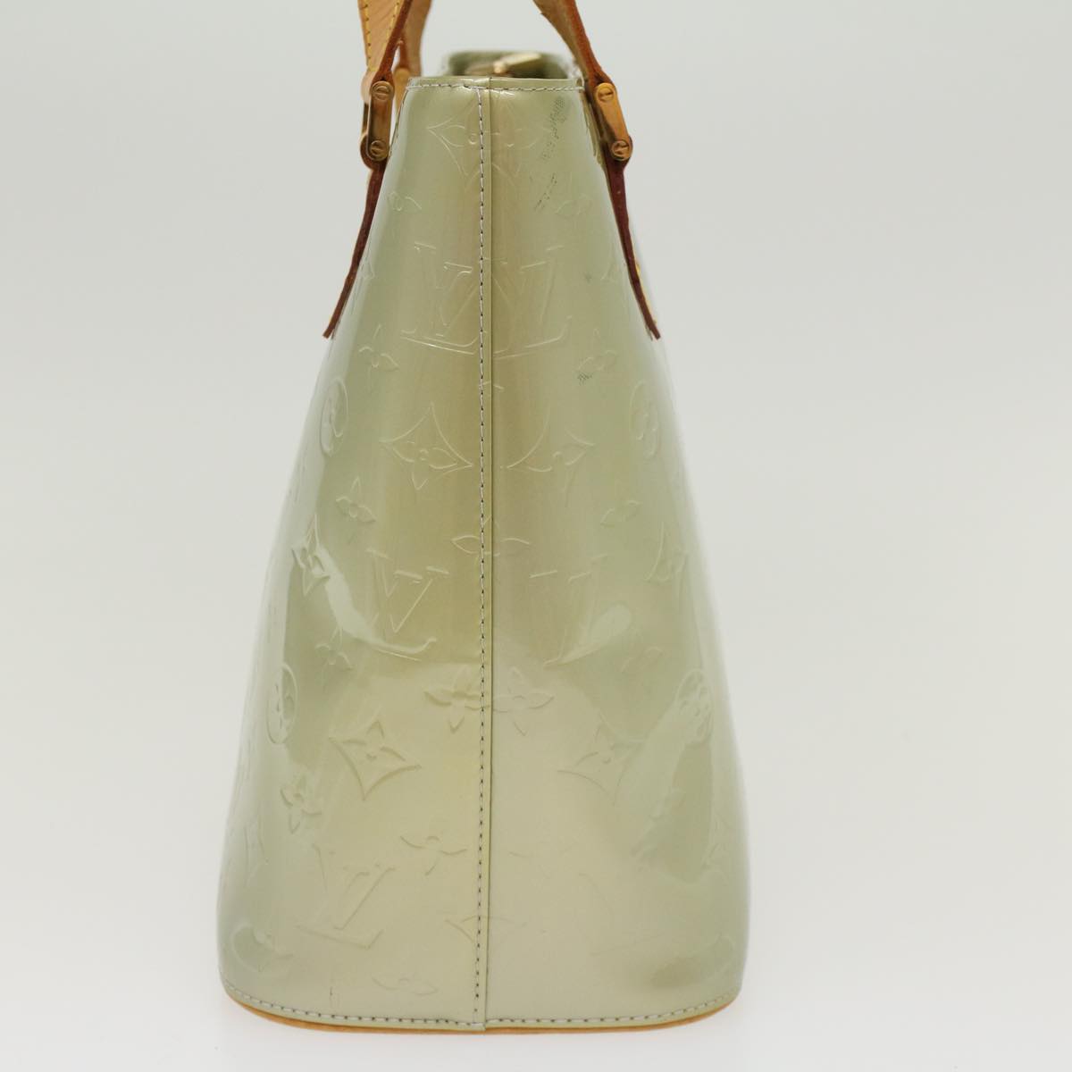 LOUIS VUITTON Monogram Vernis Houston Hand Bag Gris M91053 LV 46455