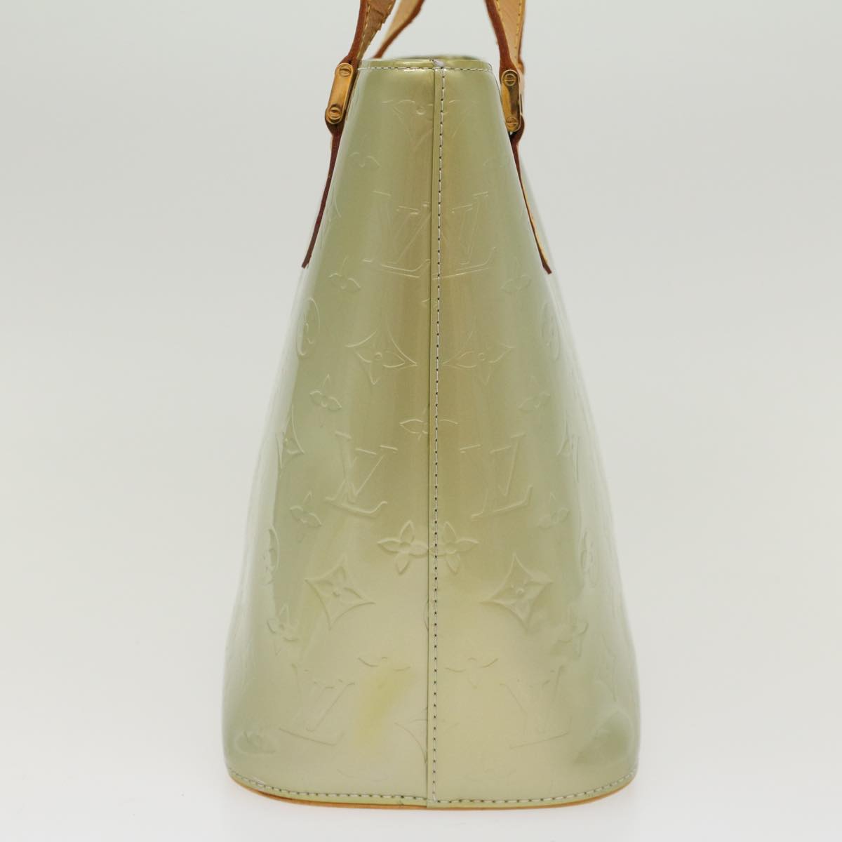 LOUIS VUITTON Monogram Vernis Houston Hand Bag Gris M91053 LV 46455