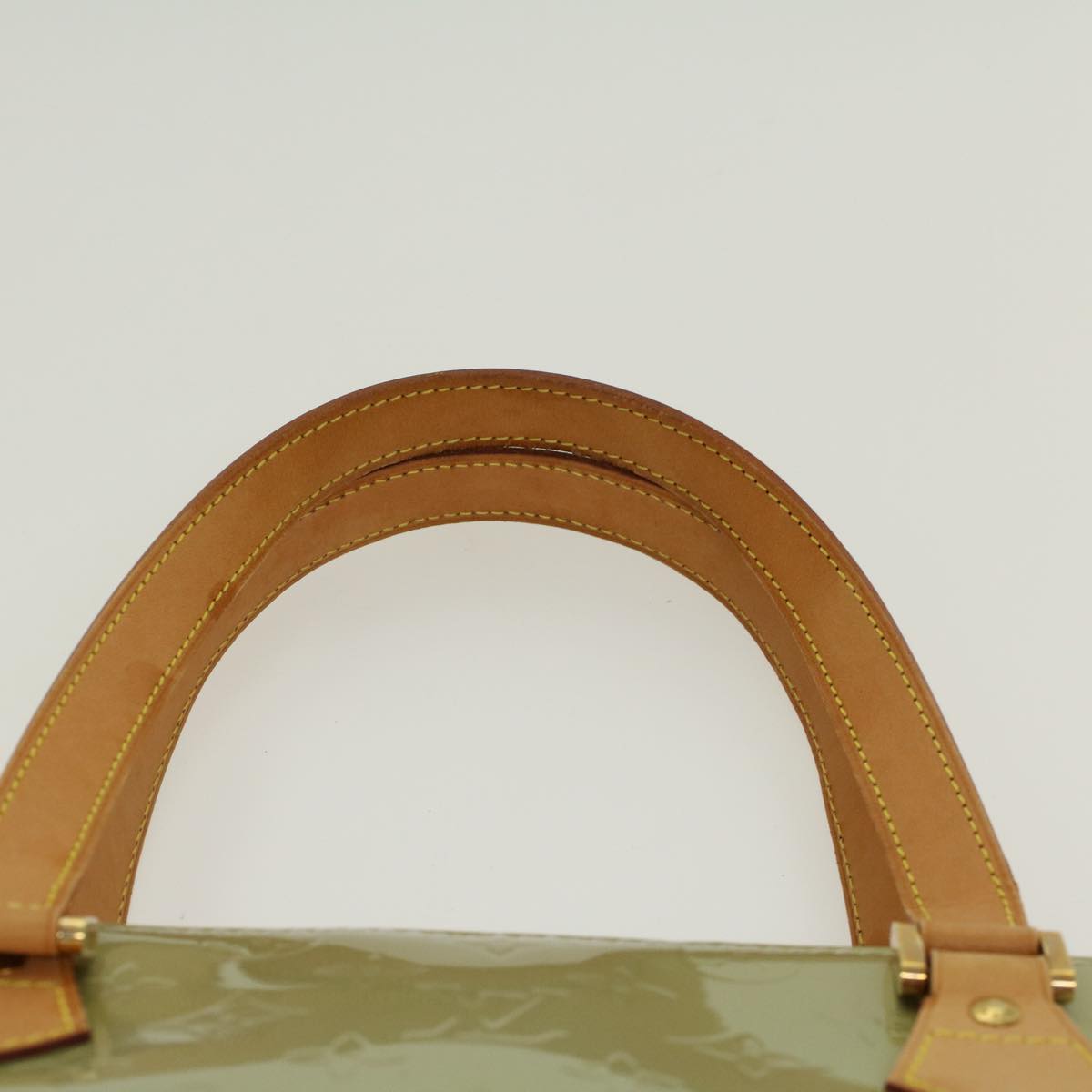 LOUIS VUITTON Monogram Vernis Houston Hand Bag Gris M91053 LV 46455