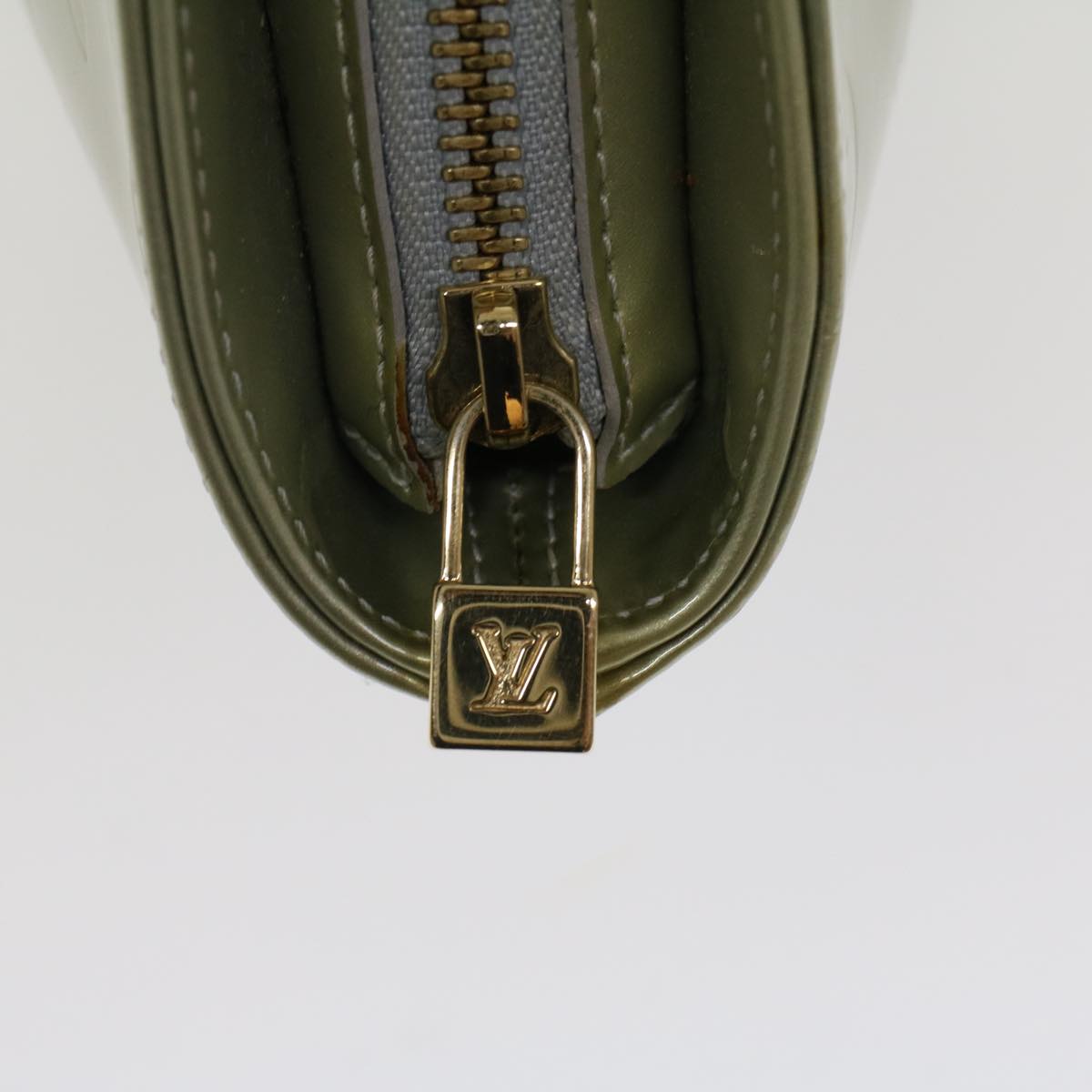 LOUIS VUITTON Monogram Vernis Houston Hand Bag Gris M91053 LV 46456