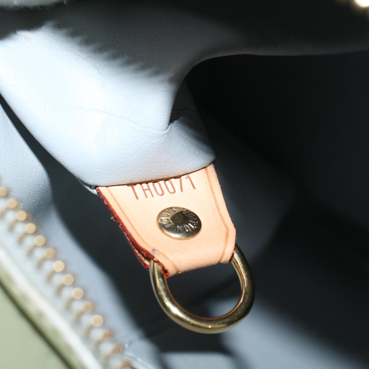 LOUIS VUITTON Monogram Vernis Houston Hand Bag Gris M91053 LV 46456