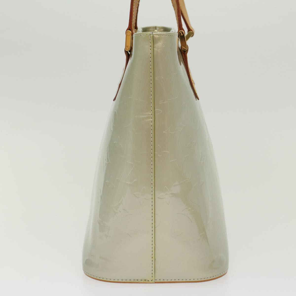 LOUIS VUITTON Monogram Vernis Houston Hand Bag Gris M91053 LV 46456