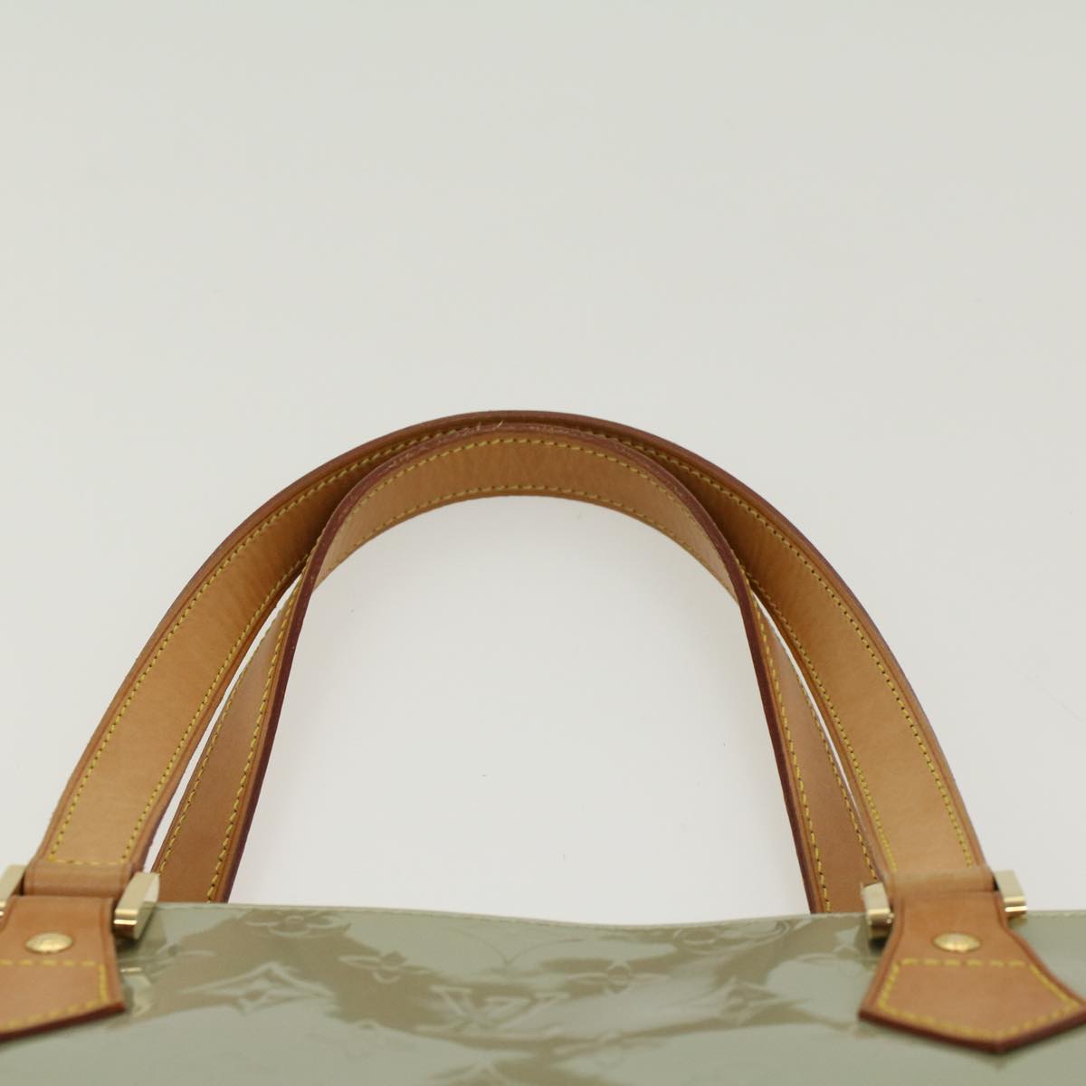 LOUIS VUITTON Monogram Vernis Houston Hand Bag Gris M91053 LV 46456