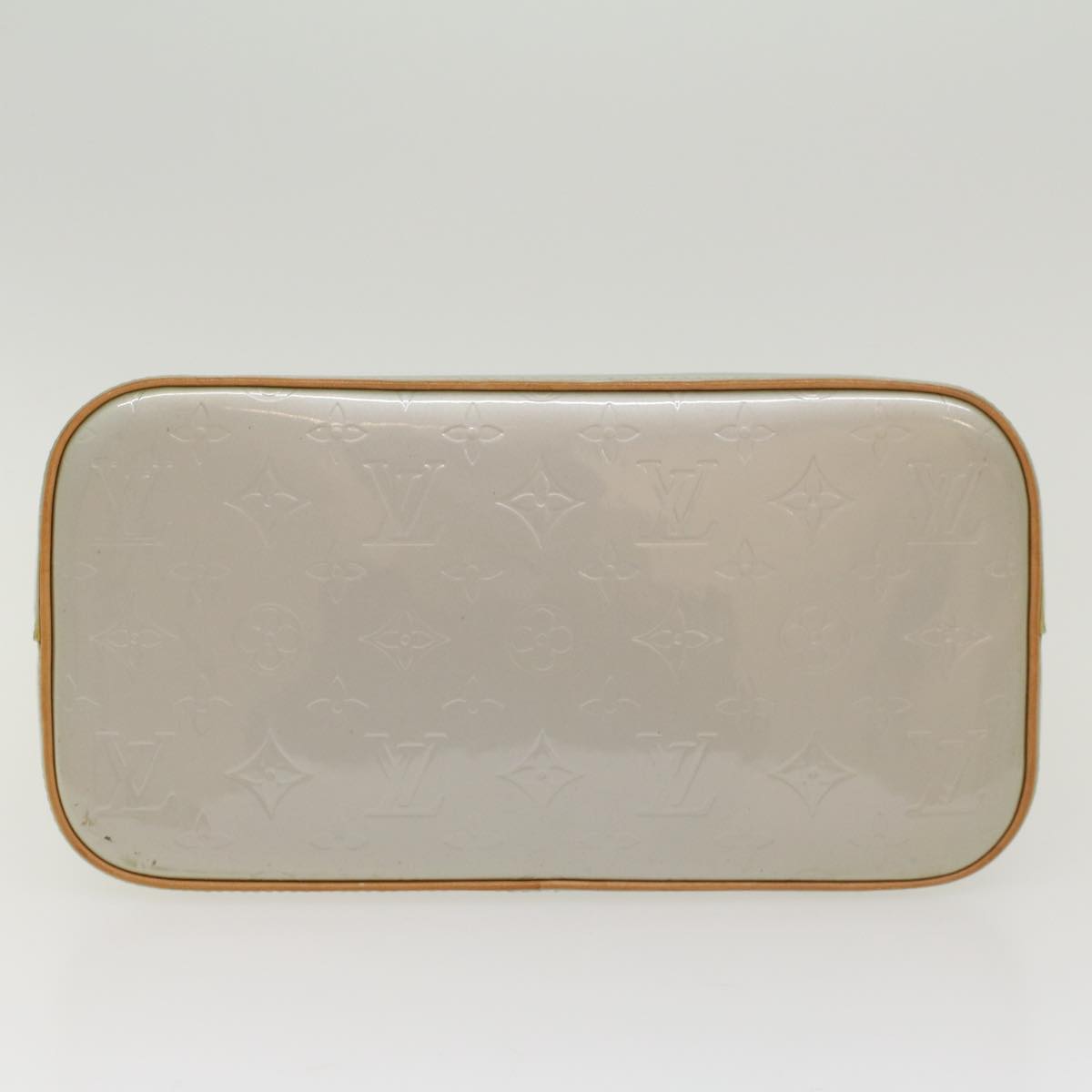 LOUIS VUITTON Monogram Vernis Houston Hand Bag Gris M91053 LV 46456