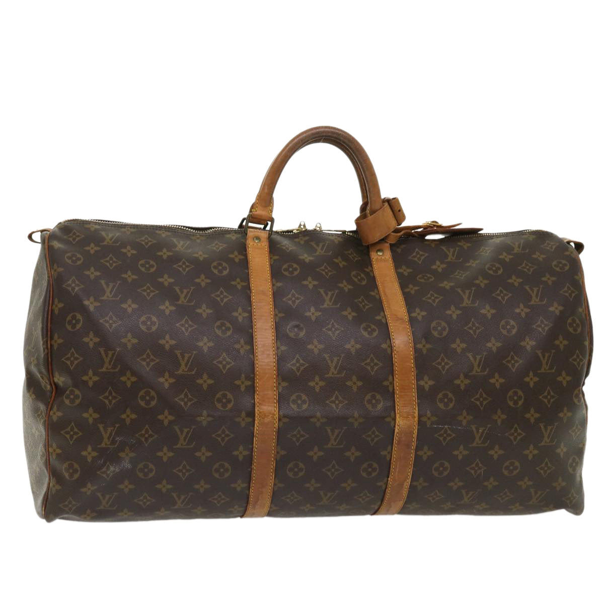 LOUIS VUITTON Monogram Keepall 60 Boston Bag M41422 LV 46522
