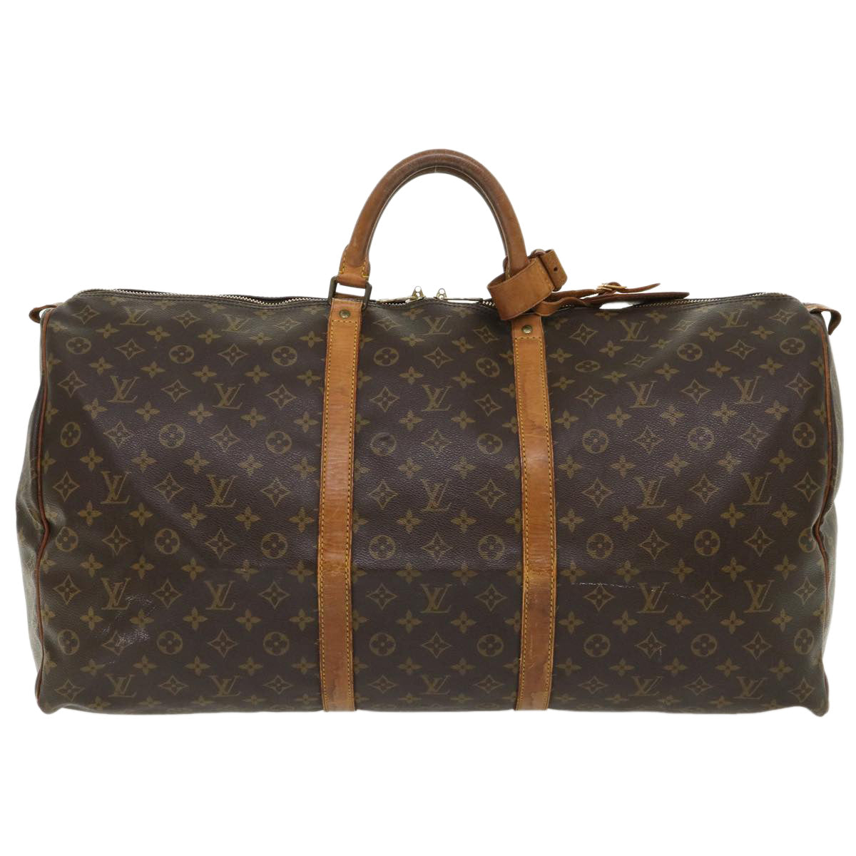 LOUIS VUITTON Monogram Keepall 60 Boston Bag M41422 LV 46522