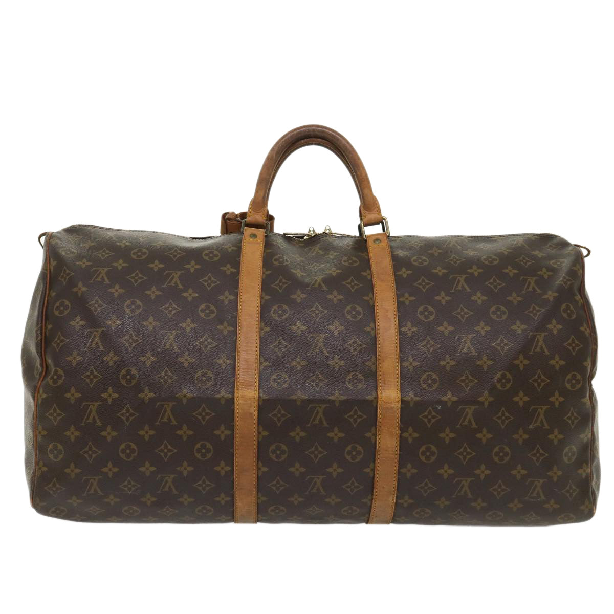 LOUIS VUITTON Monogram Keepall 60 Boston Bag M41422 LV 46522