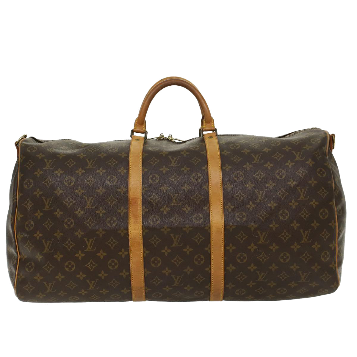 LOUIS VUITTON Monogram Keepall Bandouliere 60 Boston Bag M41412 LV 46530