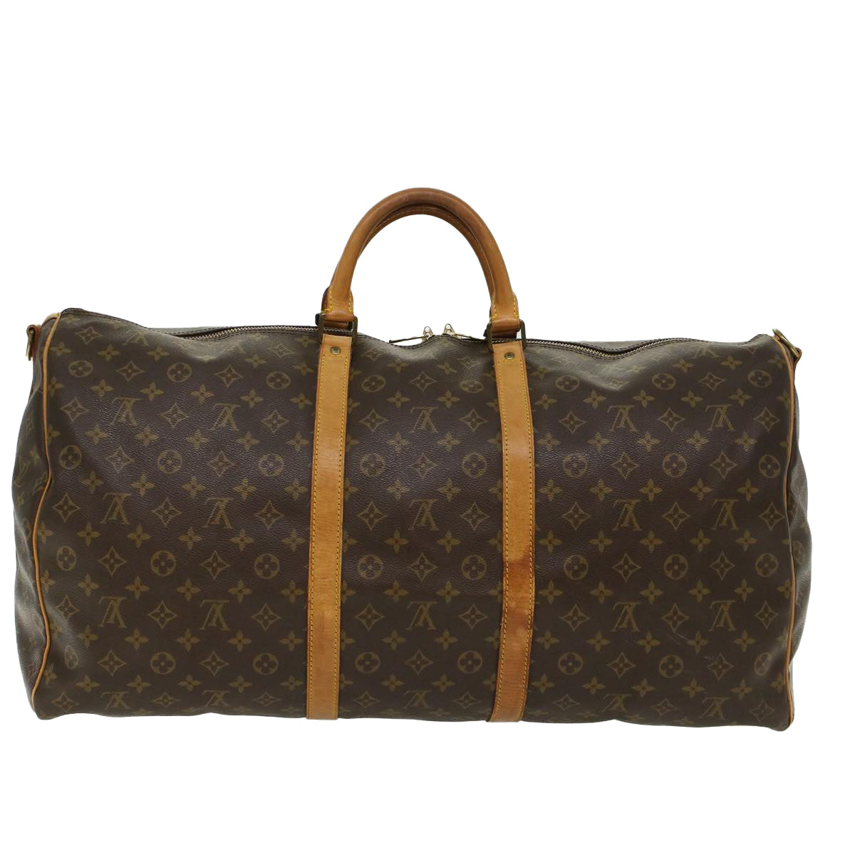 LOUIS VUITTON Monogram Keepall Bandouliere 60 Boston Bag M41412 LV 46530