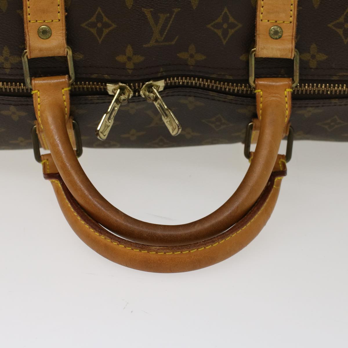 LOUIS VUITTON Monogram Keepall Bandouliere 60 Boston Bag M41412 LV 46530