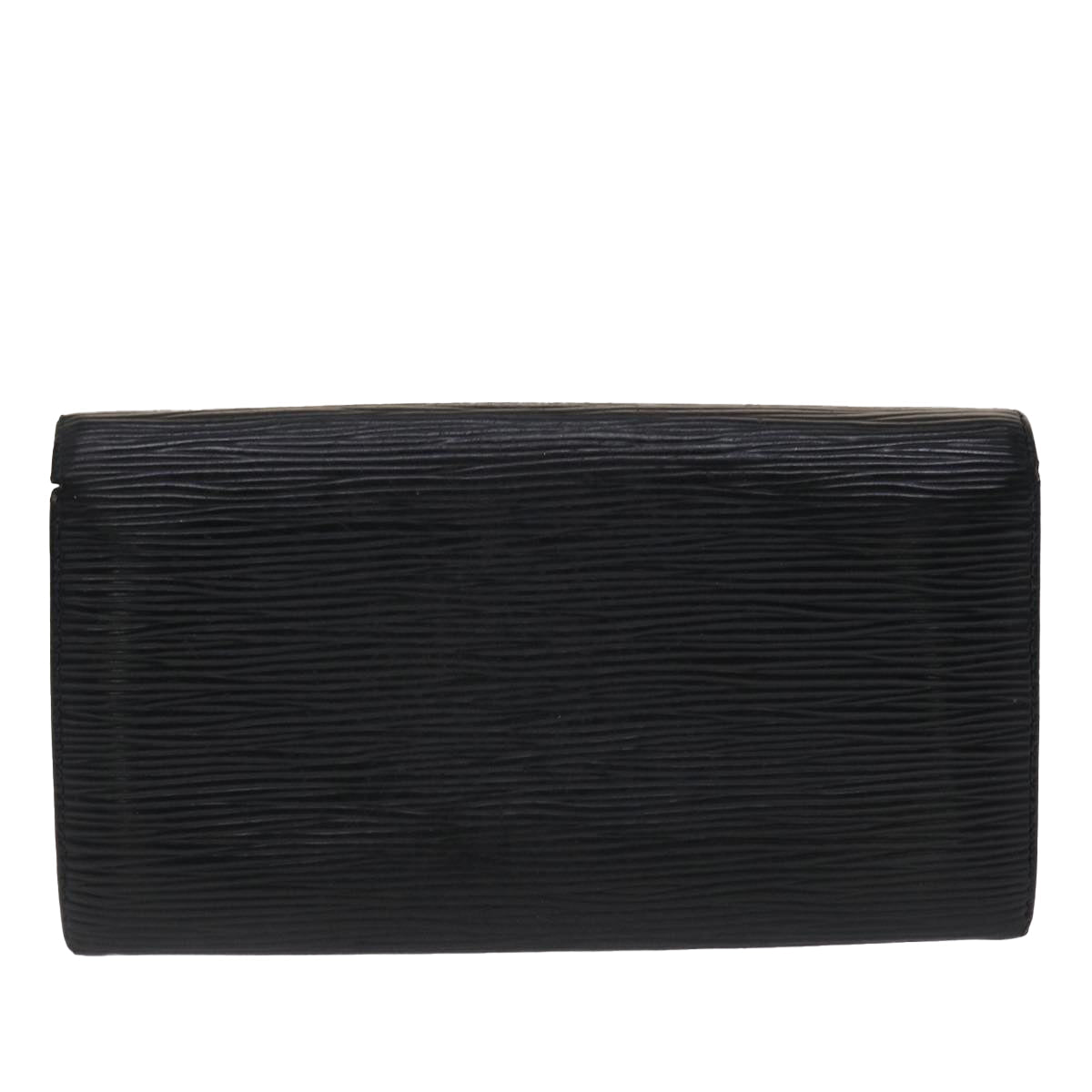 LOUIS VUITTON Epi Portefeuille Sarah Long Wallet Black M63742 LV 46534