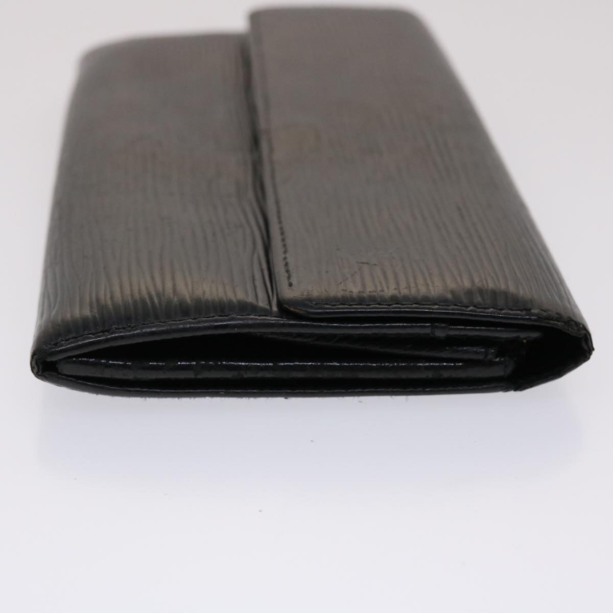 LOUIS VUITTON Epi Portefeuille Sarah Long Wallet Black M63742 LV 46534