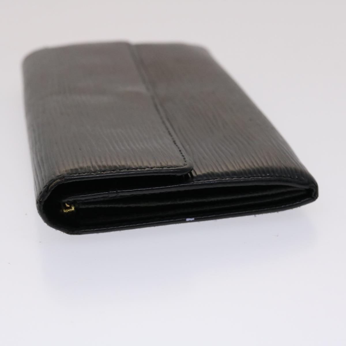 LOUIS VUITTON Epi Portefeuille Sarah Long Wallet Black M63742 LV 46534