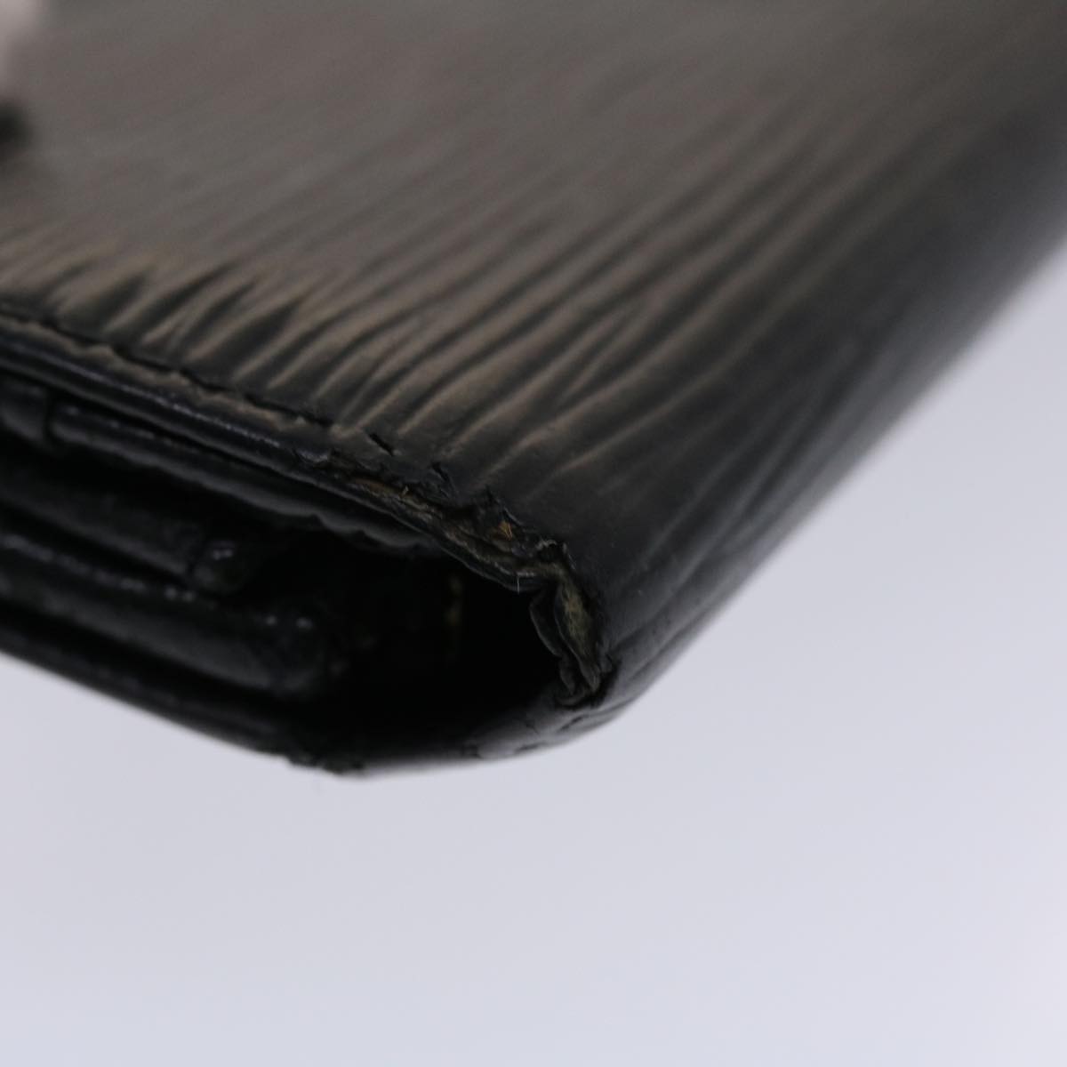 LOUIS VUITTON Epi Portefeuille Sarah Long Wallet Black M63742 LV 46534