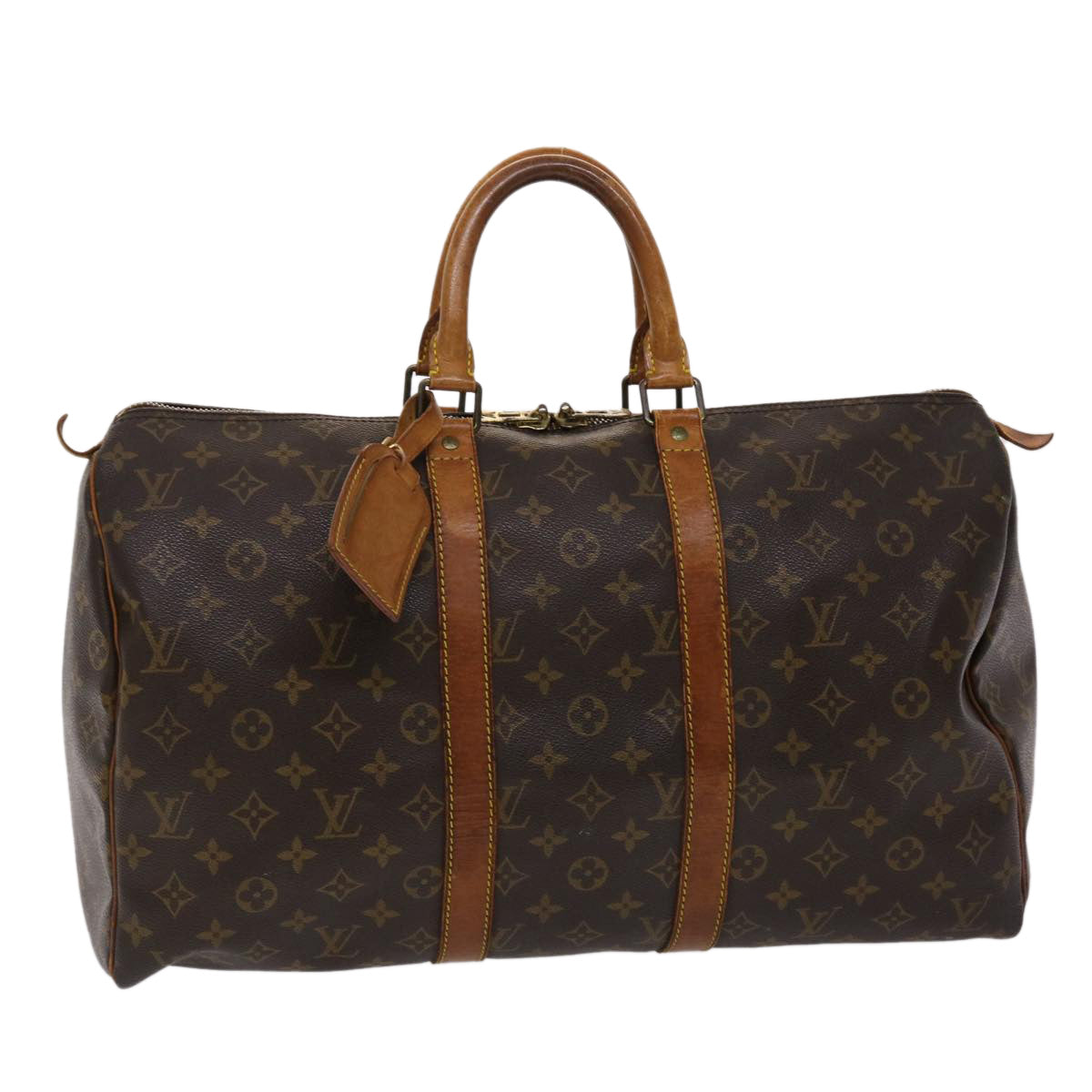 LOUIS VUITTON Monogram Keepall 45 Boston Bag M41428 LV 46550