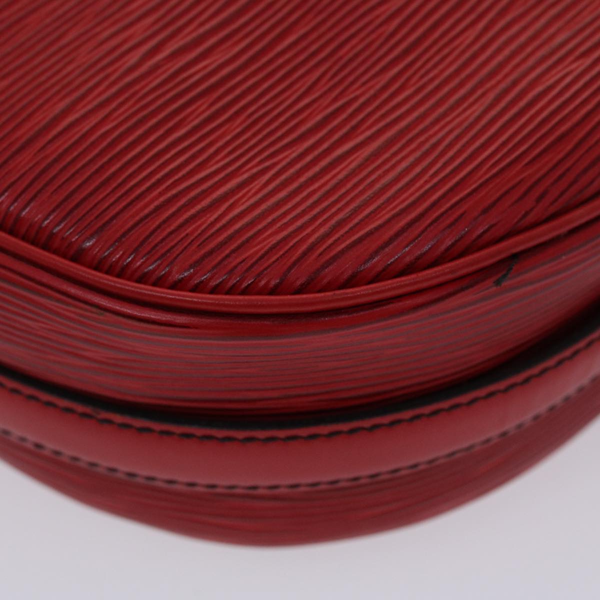 LOUIS VUITTON Epi June Feuille Shoulder Bag Red M52157 LV 46554